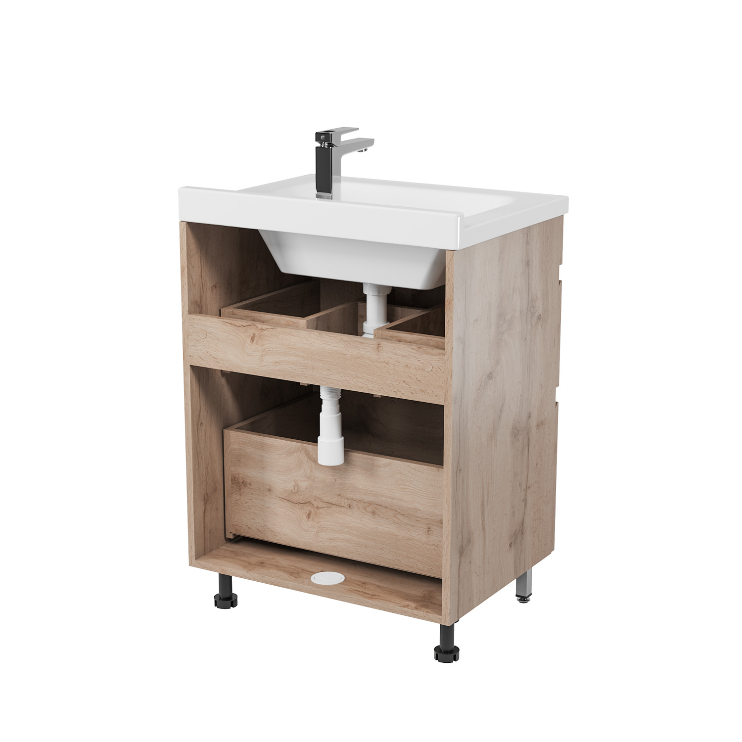 Напольная тумба Nova Karelia 80 дуб харбор золотой (Simple 80)