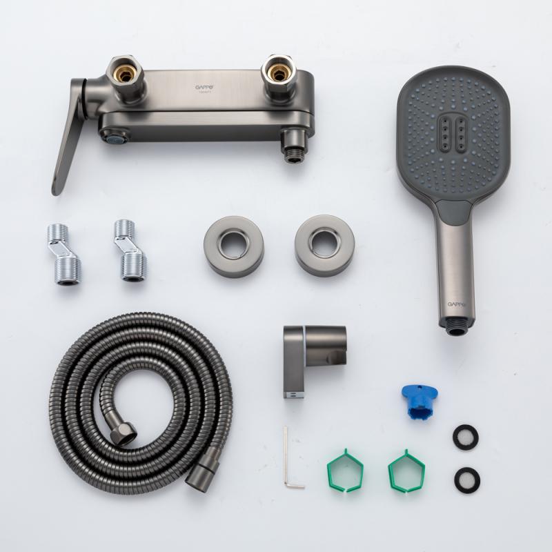 Смеситель для ванны Gappo G10-9 G3210-9 оружейная сталь