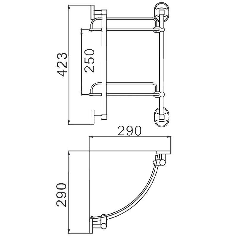 Полка для ванной Frap F1907-2
