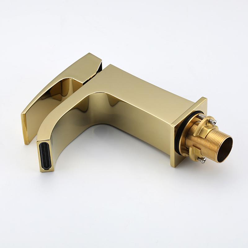 Смеситель для раковины Gappo G07-3 G1007-3 золото