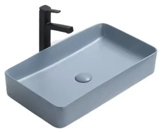 Накладная раковина CeramaLux 60 78189MHL-4 голубая