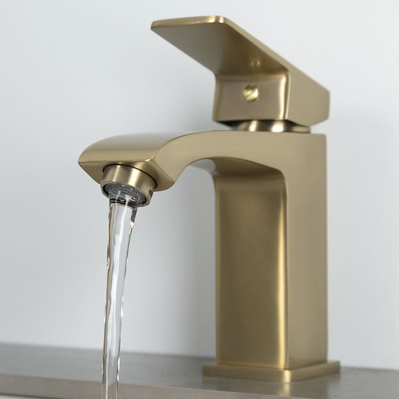 Смеситель для раковины Frap H76-3 F1076-3 золотой сатин