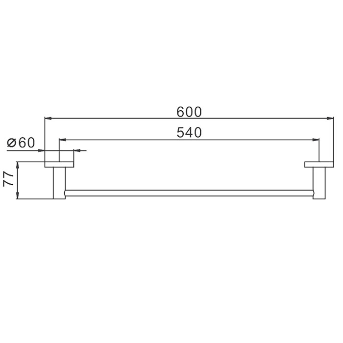 Черный полотенцедержатель Frap F30201