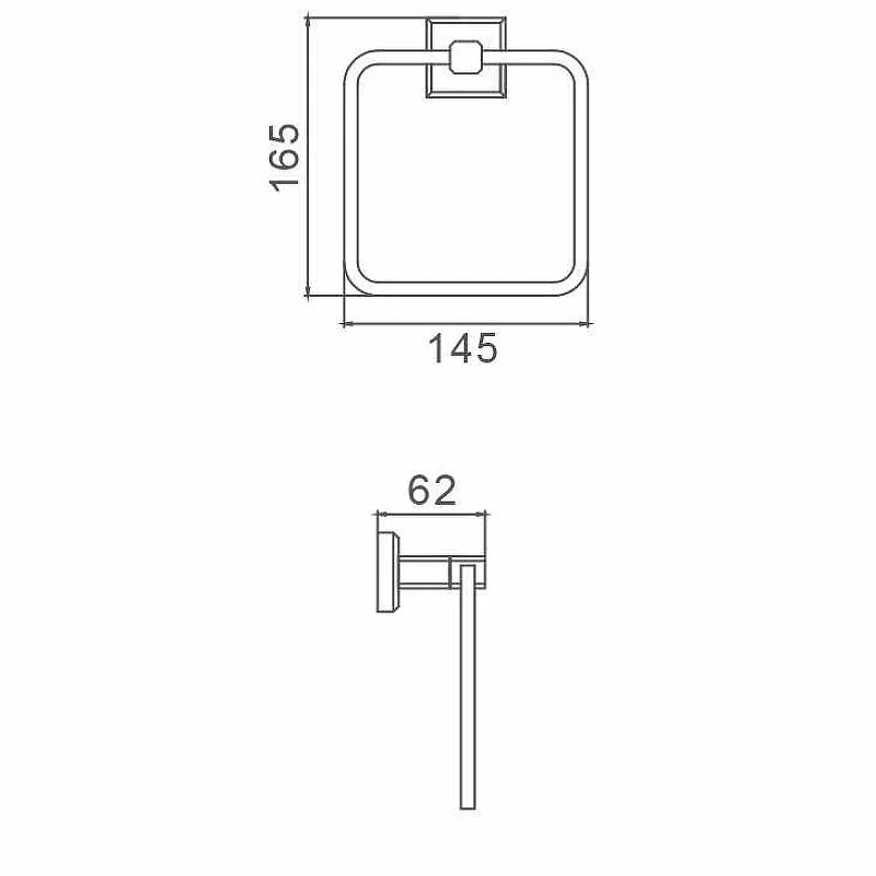 Полотенцедержатель 1-й Gappo G38 G3804 хром