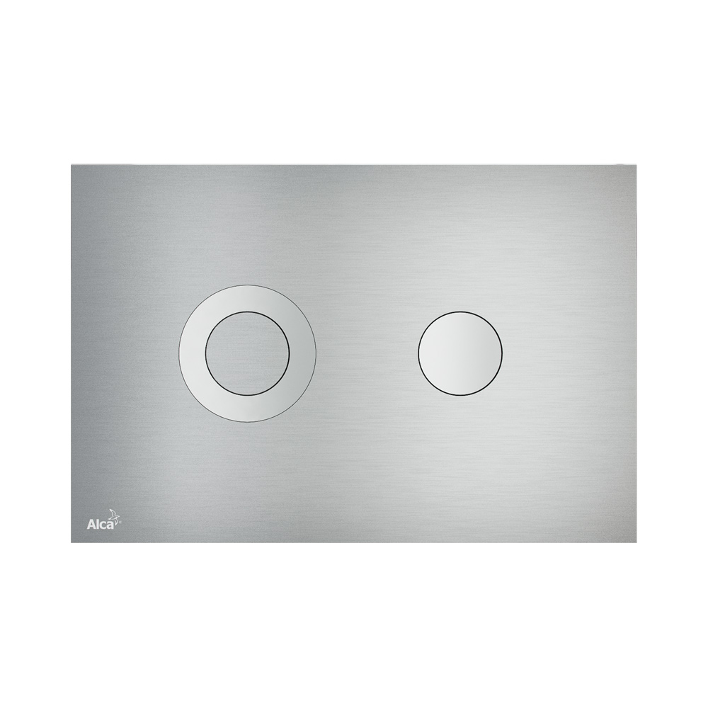 Кнопка для смыва инсталляции Alcaplast Turn металл–матовый