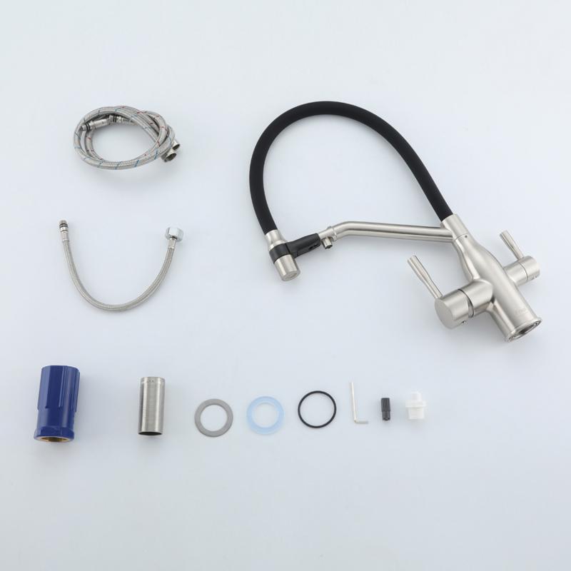 Смеситель для кухни с фильтром Frap H97 F4397-5 сатин