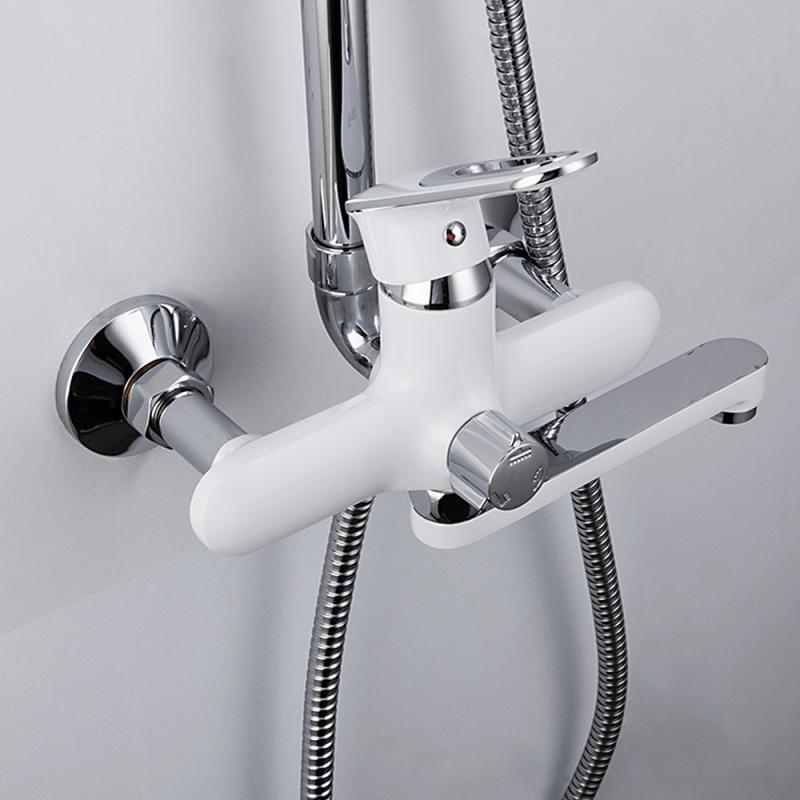 Душевая система Frap H49 F2449 белый-хром