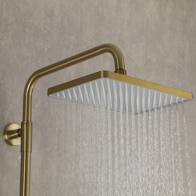 Душевая система с термостатом Gappo G91 G2491-3 золотой сатин