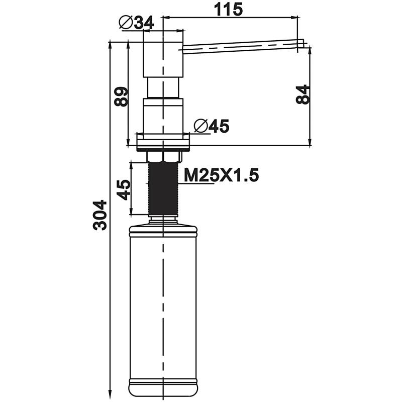 Дозатор жидкого мыла Gappo G402-3 золотой сатин