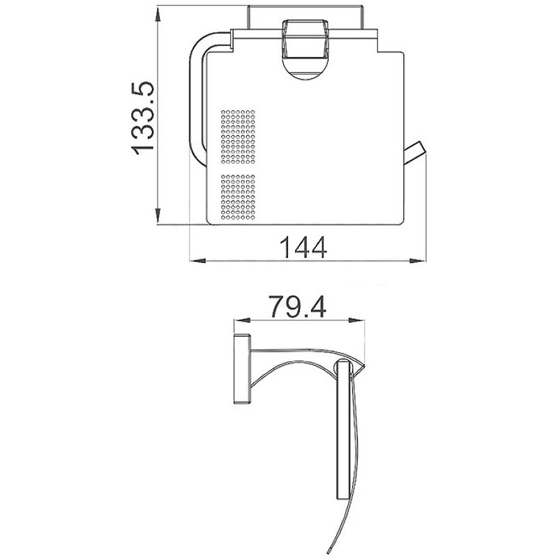 Держатель туалетной бумаги Gappo G07 G0703 хром
