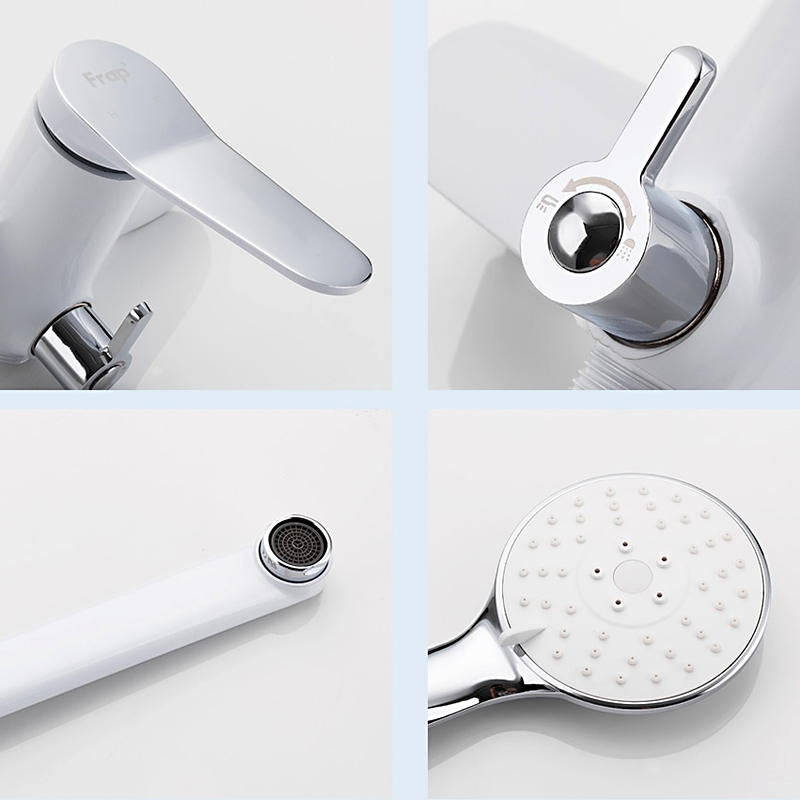 Смеситель для ванны Frap H45 F2245 белый-хром