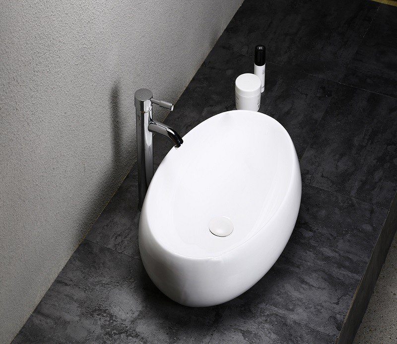 Накладная раковина CeramaLux 60 N 9030A белая