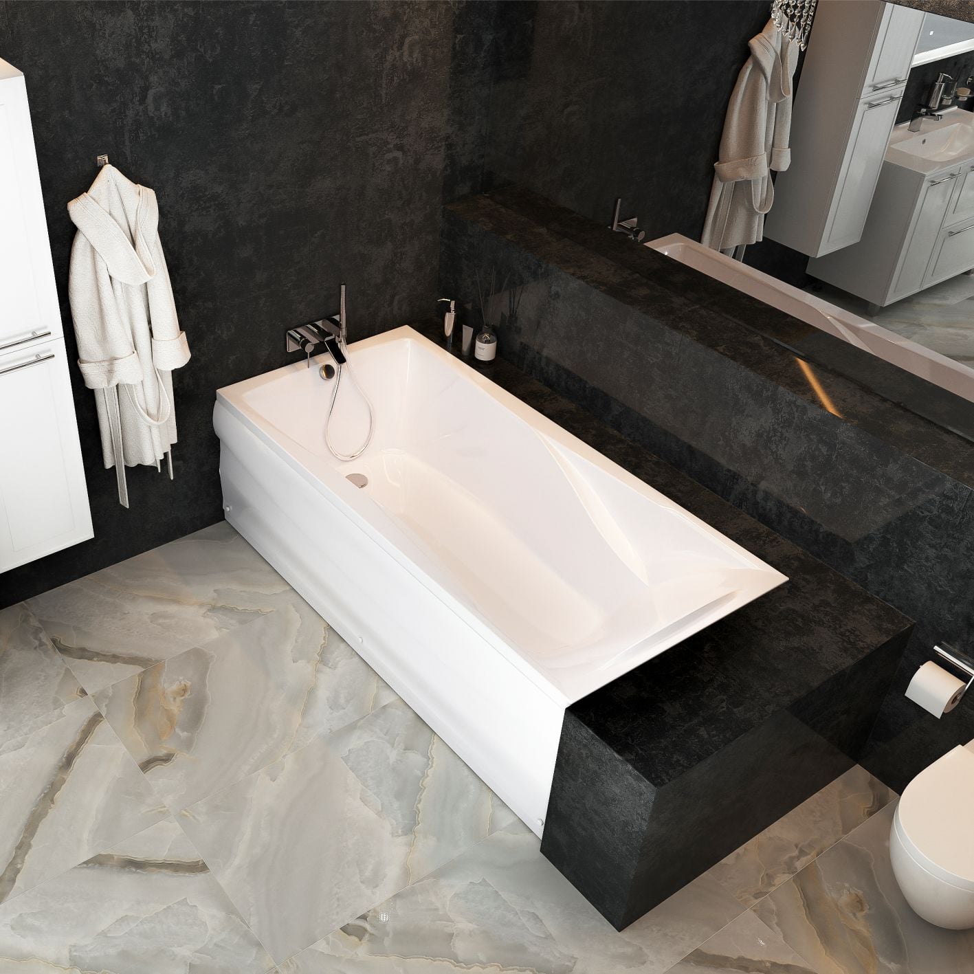 Акриловая ванна Sole Kappa 170*80