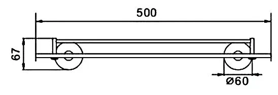 Полка для ванной Frap F30107 Сатин