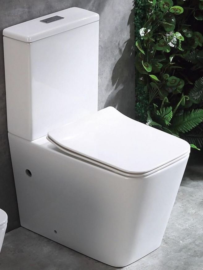 Унитаз-компакт напольный CeramaLux 2170AXMW белый матовый