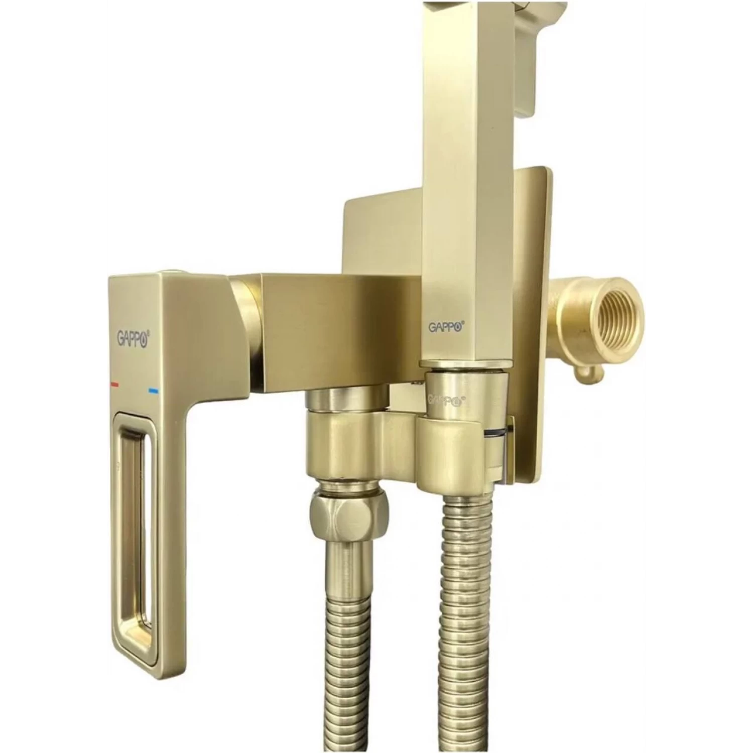 Гигиенический душ встраиваемый Gappo G17-3 G7217-13 золотой сатин