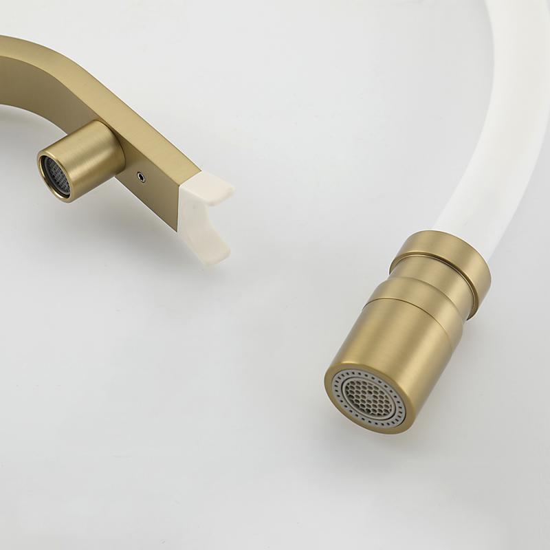 Смеситель для кухни с фильтром Gappo G95 G4395-63 золотой сатин