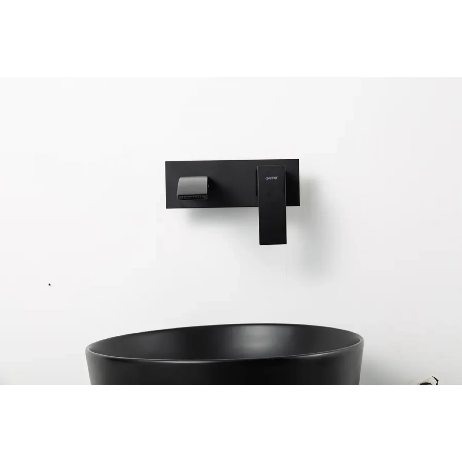 Встраиваемый смеситель для раковины Gappo G07-6 G1007-26 черный