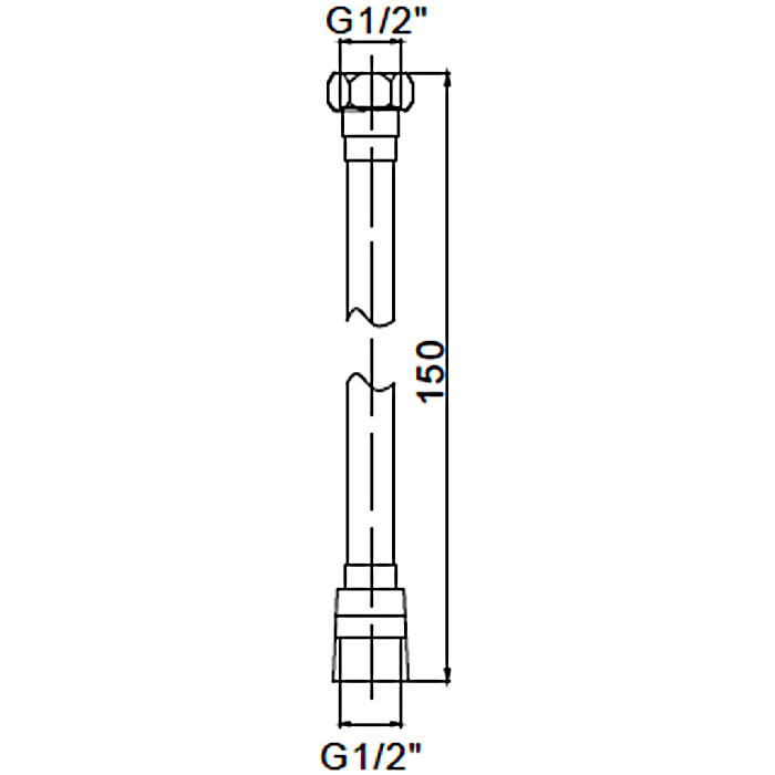 Шланг для душа 150 см Gappo G45-8 белый