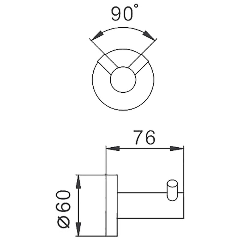 Двойной крючок для полотенец Frap F302 F30205-2