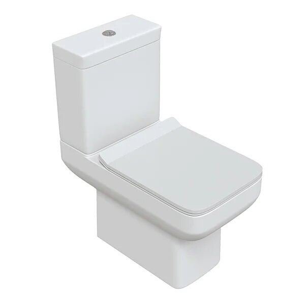 Унитаз-компакт безободковый Sole Deep с крышкой Soft-close