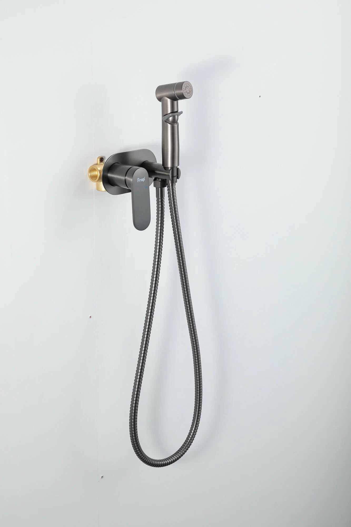 Гигиенический душ встраиваемый Frap H85-9 F2085-9 оружейная сталь