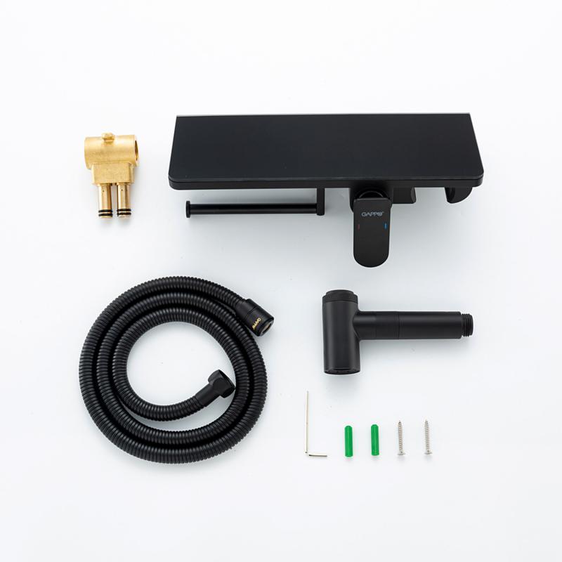 Гигиенический душ встраиваемый Gappo G7295-16 черный