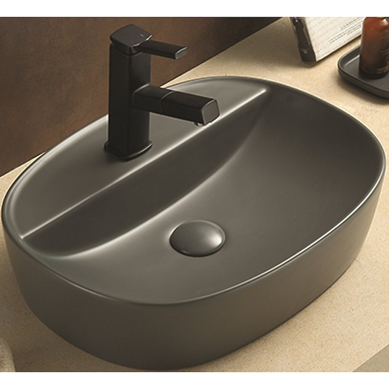 Накладная раковина CeramaLux 50 78239XMDH-2 серый