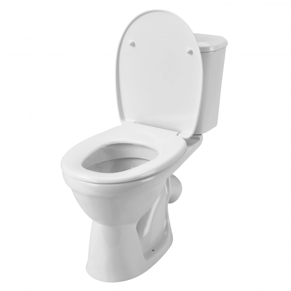 Унитаз-компакт Santek Бореаль, косой выпуск, 2 режима, дюропласт