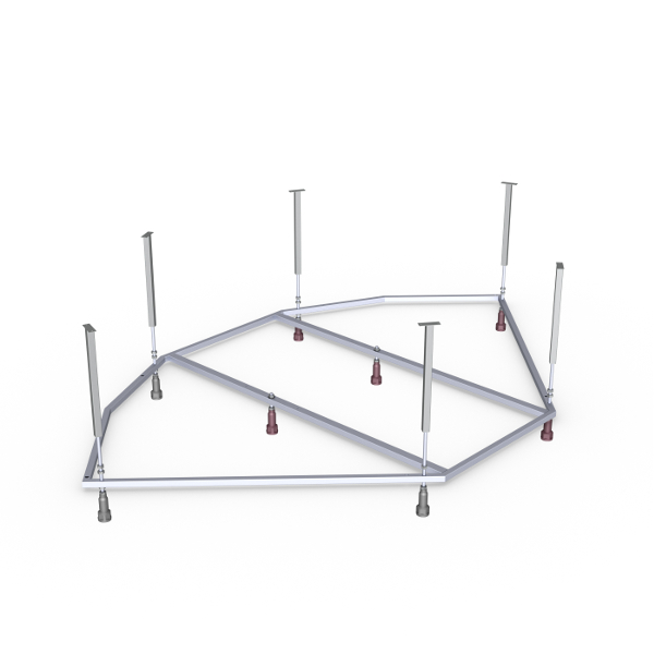 Каркас сварной М12 + установочный комплект New для ванны Мирсант Эльбрус Premium150*150