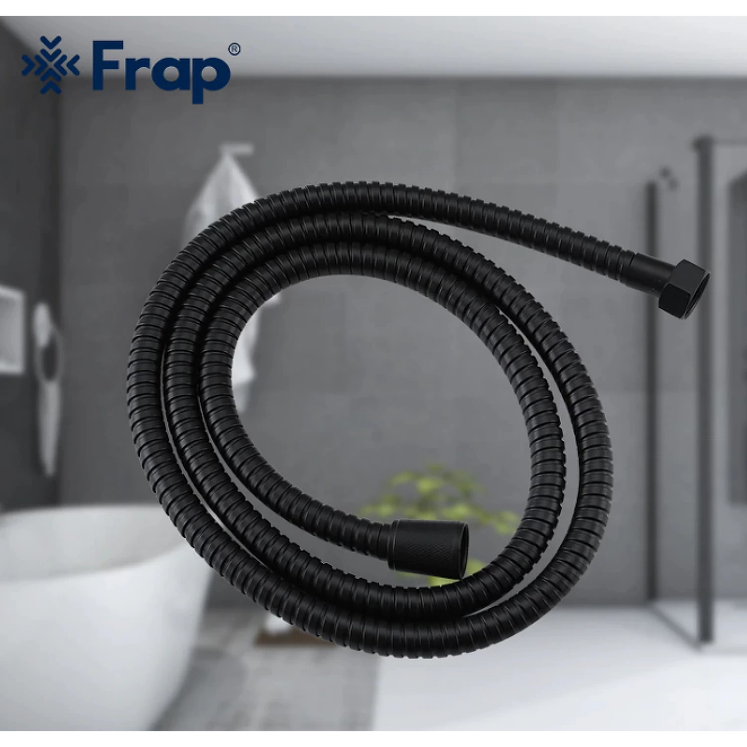 Шланг для душа 150 см Frap F46-6 черный