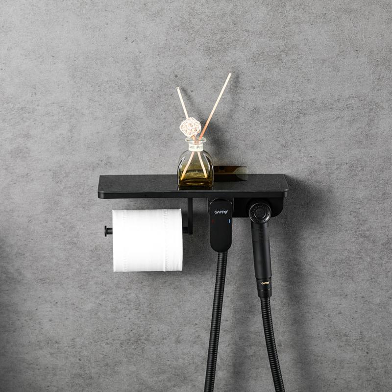 Гигиенический душ встраиваемый Gappo G7295-16 черный