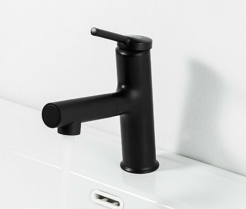 Смеситель для кухни вытягивающийся Gappo G1052-76 черный