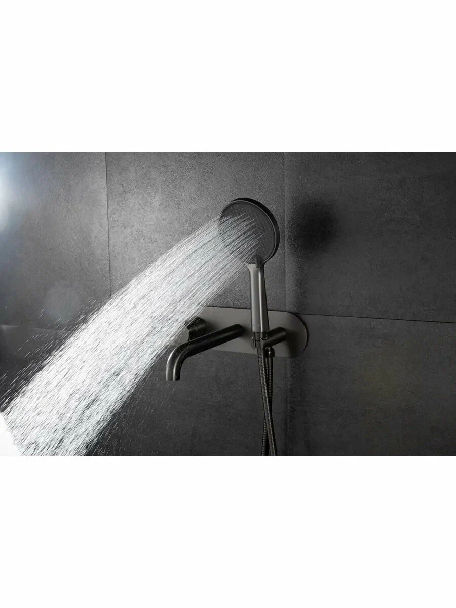 Смеситель для ванны встраиваемый Gappo G06-9 G3306-9 оружейная сталь