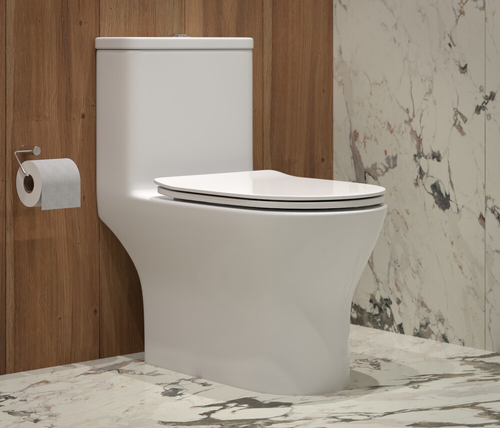 Унитаз-монолит безободковый EvaGold SM9618