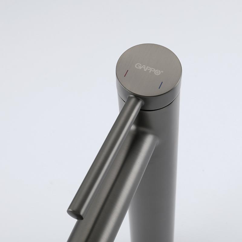 Высокий смеситель для раковины Gappo G06-9 G1006-29 оружейная сталь