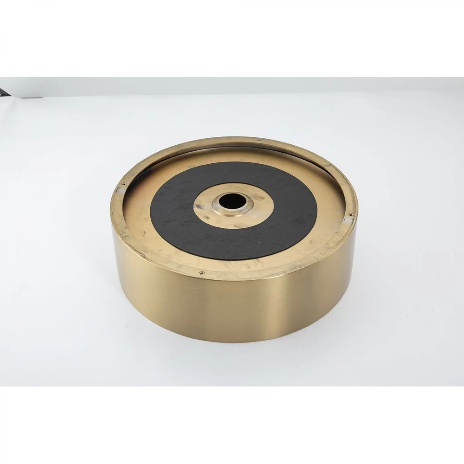 Накладная раковина D40 с донным клапаном Gappo GX101-3 золотой сатин