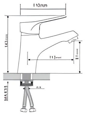 Смеситель для раковины Gappo G36 G1036