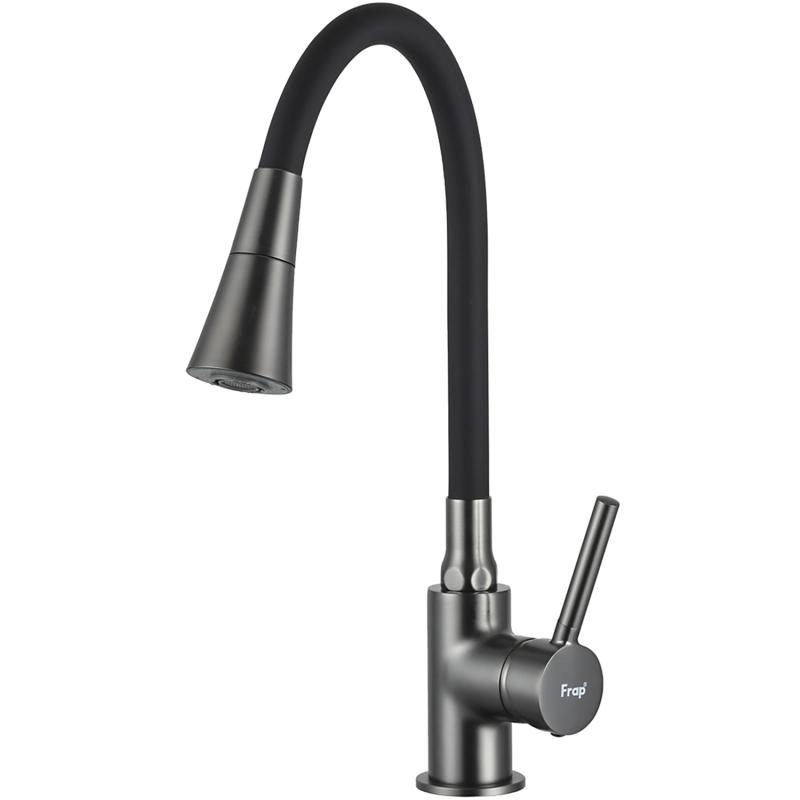 Смеситель для кухни Frap H44 F4044-9 оружейная сталь