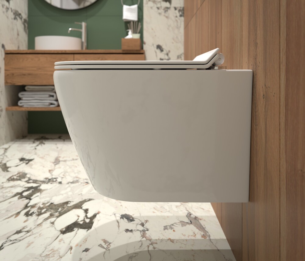 Унитаз подвесной безободковый EvaGold SM9315