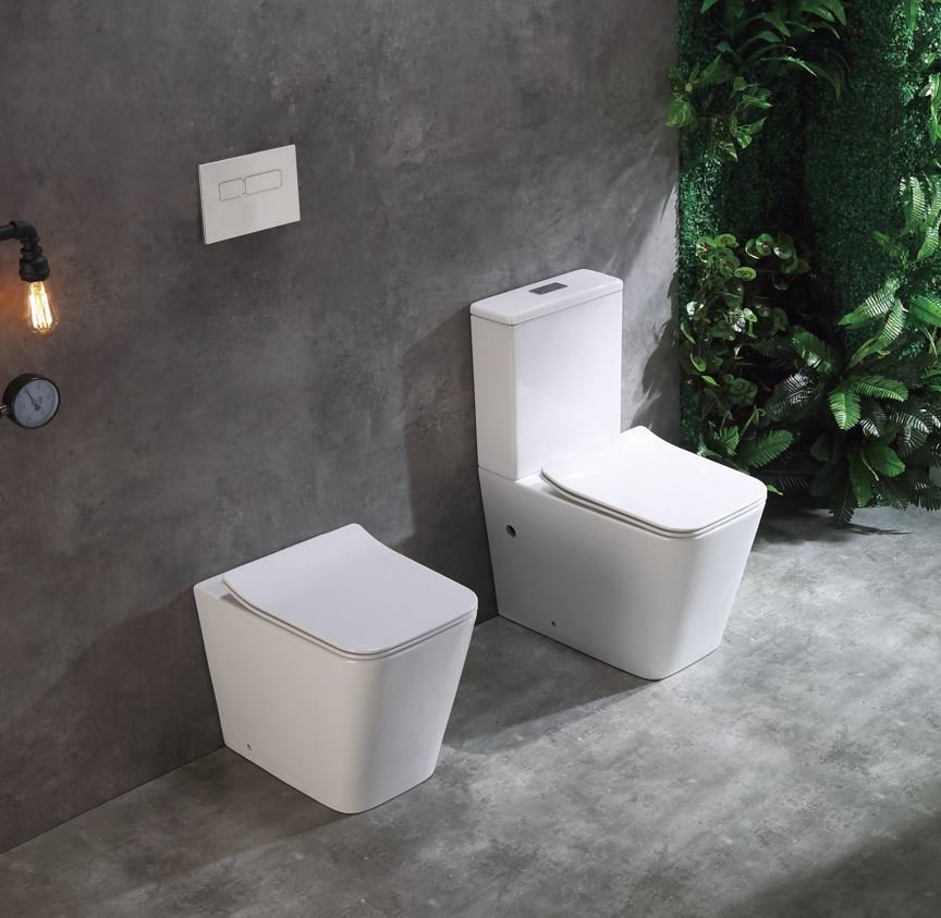 Унитаз-компакт напольный CeramaLux 2170AXMW белый матовый