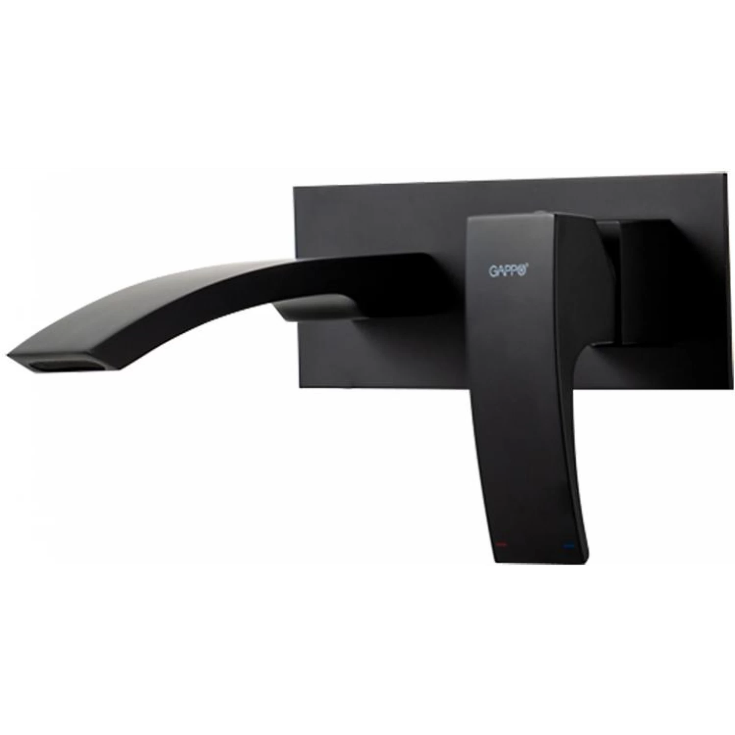 Встраиваемый смеситель для раковины Gappo G07-6 G1007-26 черный