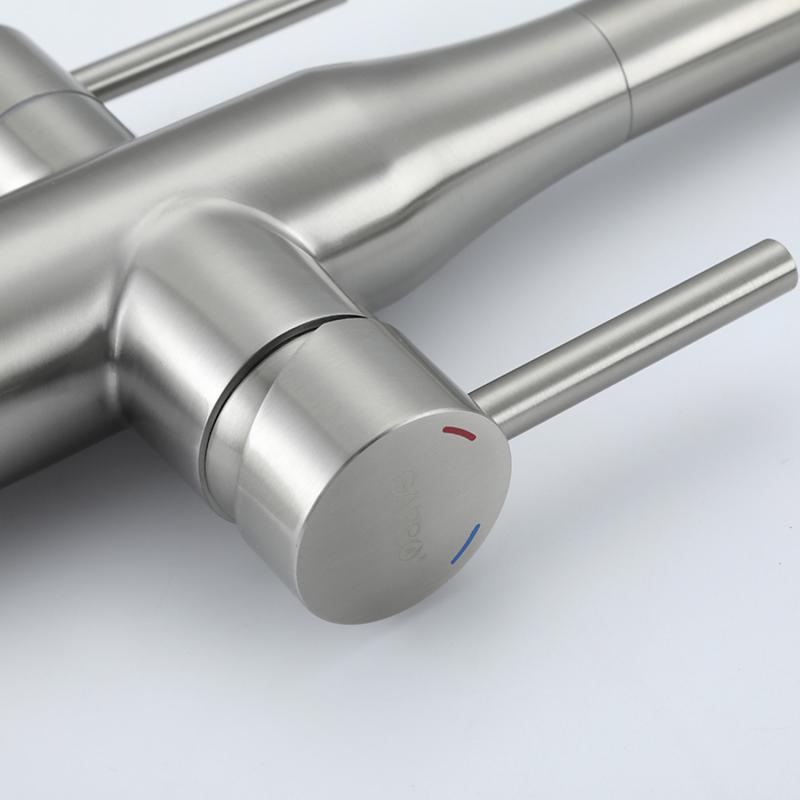 Смеситель для кухни с фильтром Gappo G4399-75 сатин