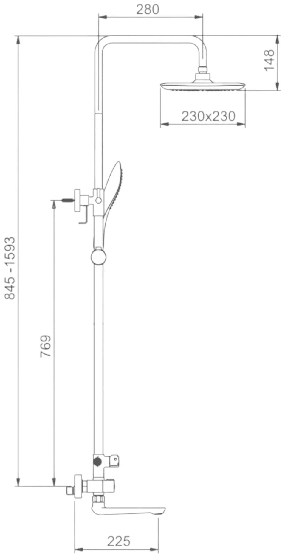 Душевая система Gappo G2449