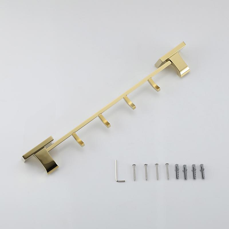 Планка с 4-мя крючками Gappo G07-3 G0716-43 золото