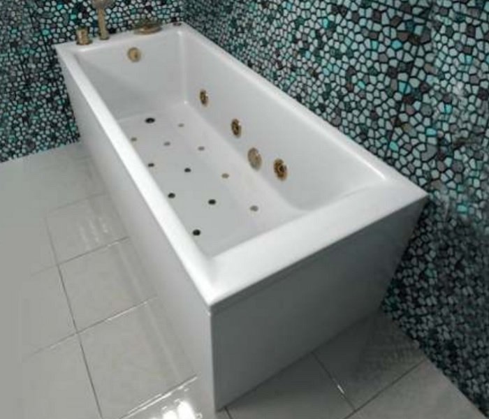 Прямоугольная ванна из литьевого мрамора Castone Кармен 180x80