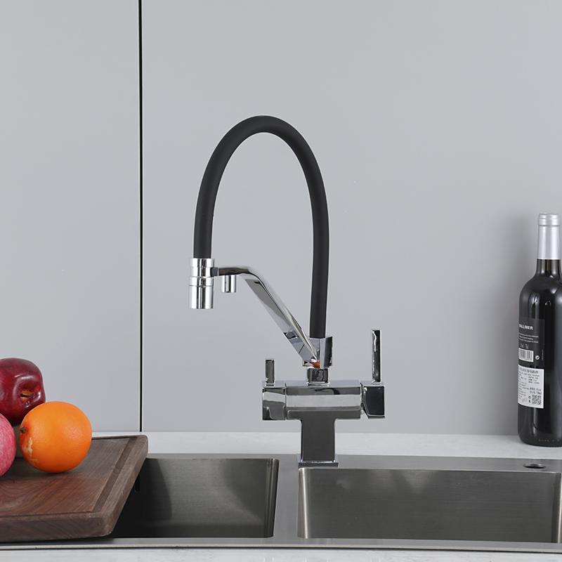 Смеситель для кухни с фильтром Gappo G95 G4395-60 хром