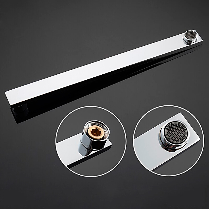 Смеситель для ванны  Gappo G07-8 G2207-7 белый-хром