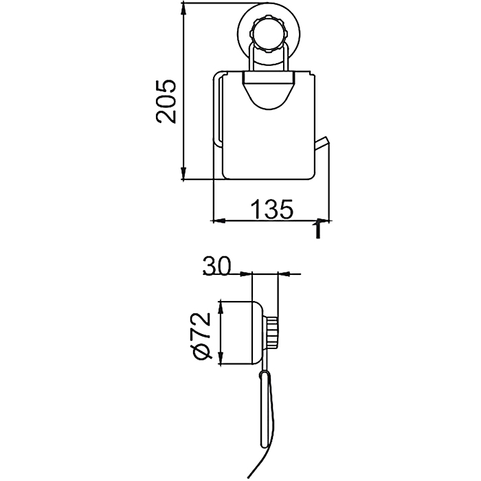 Держатель туалетной бумаги Frap F3903