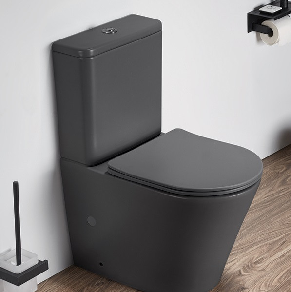 Унитаз-компакт CeramaLux 2179XMDH темно-серый матовый